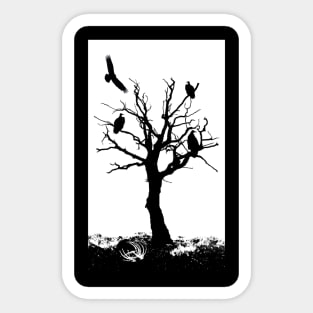 Vulture Tree Sticker